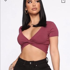 Mauve Cropped top
